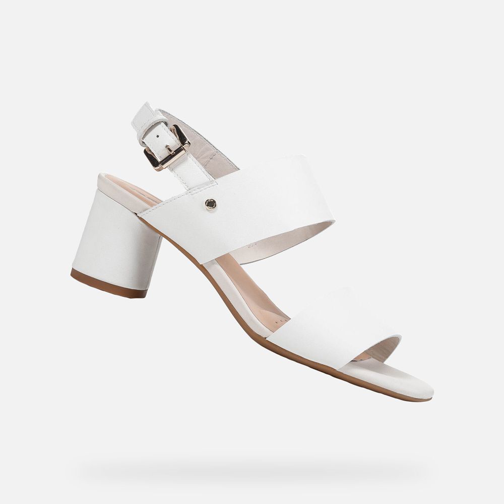 Sandalias Geox Senhora Branco - Ortensia - NJYCU5793